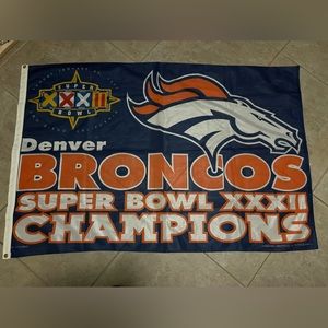 DENVER BRONCOS SUPERBOWL XXXII  CHAMPIONSHIP FLAG